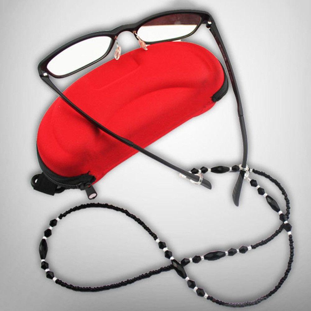 Women Black Reading Glasses Eye Wear Accessories Eyeglass Lanyard Glasses Chain Glasses Necklace