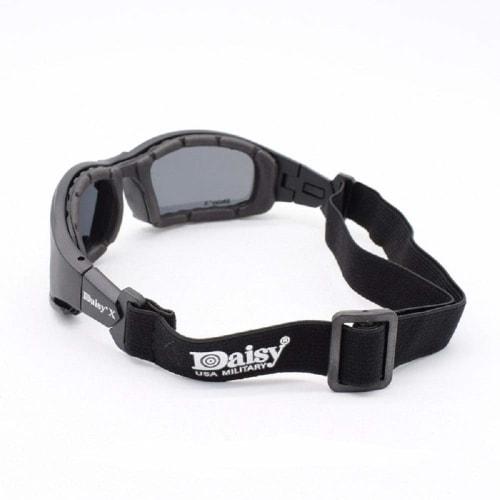 Daisy X7 Polarized Military Sunglasses, Set of 4, Motorcycle Goggles, Combat Bulletproof UV Protection Shooting Glasses for Airsoft, Outdoor Activitie