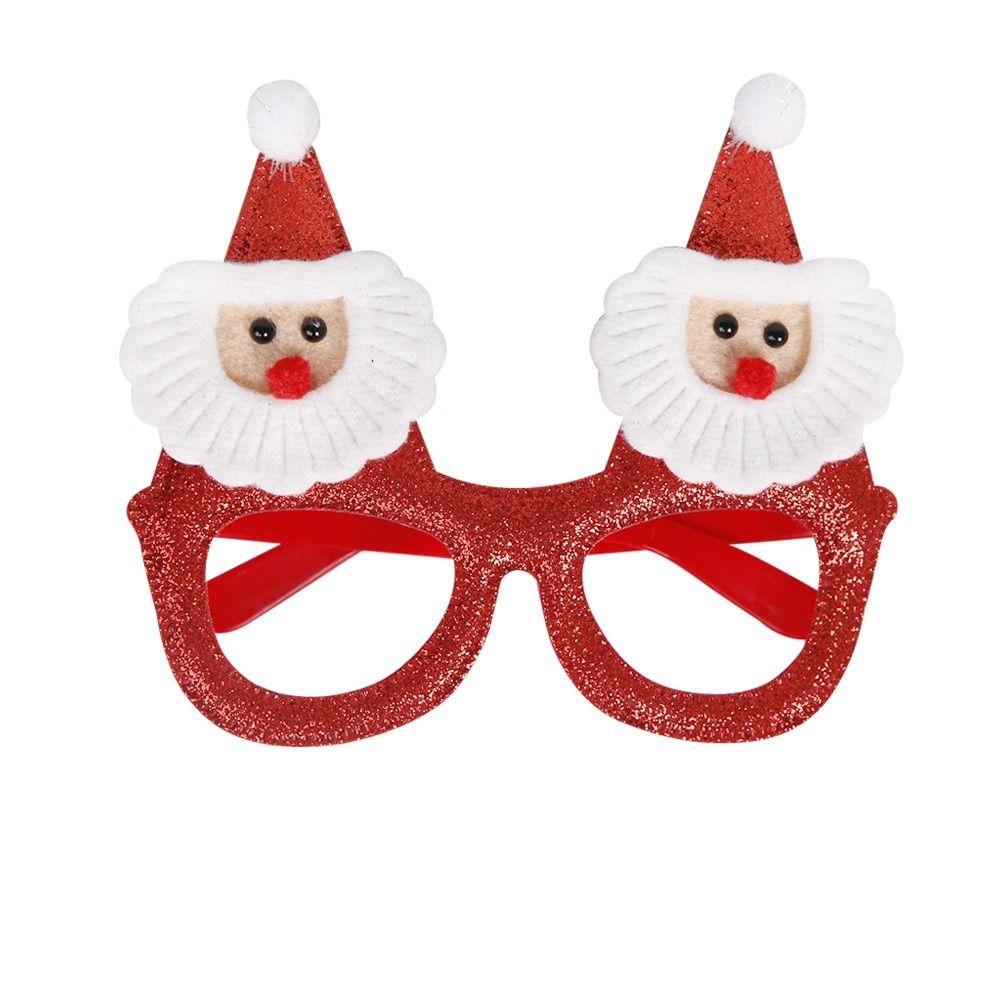 Party Decorations Christmas Frame Glasses Christmas Decorative Glasses Santa Claus Eyeglasses