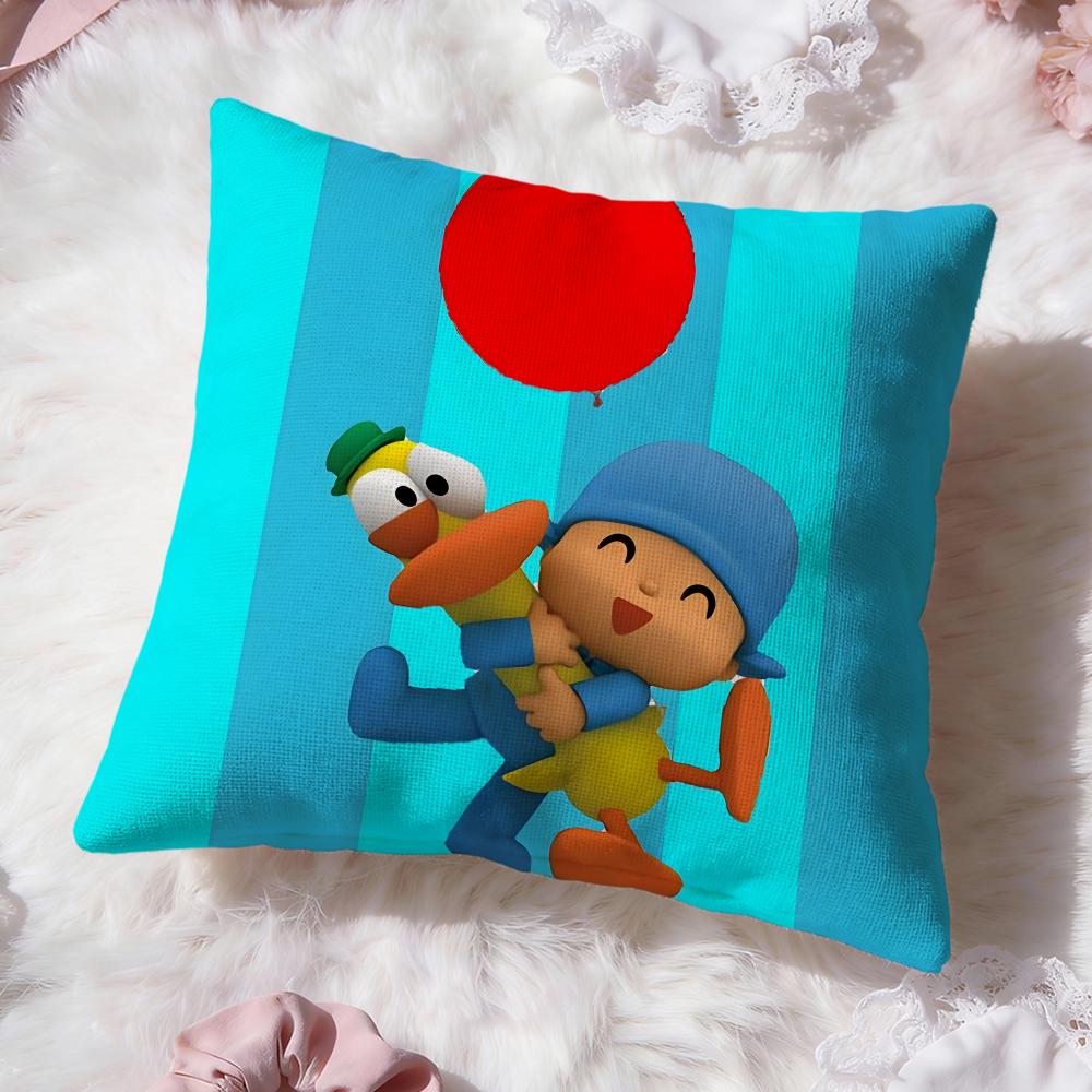 Милая мультяшная наволочка P-Pocoyo Премиум-комфорт Двусторонняя наволочка - Дизайн «Два в одном» для любой комнаты и салона автомобиля