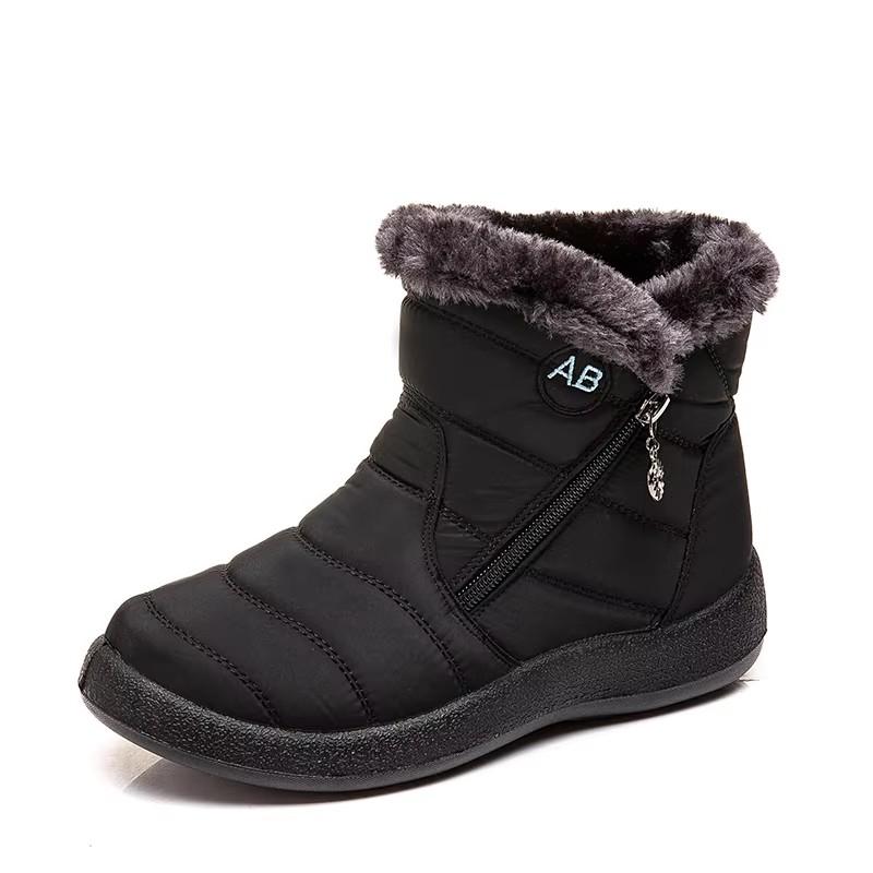 Women Boots Winter Boots For Women Shoes Keep Warm Snow Boots Walking Female Zipper Botines Winter Botas Mujer Size 36-42