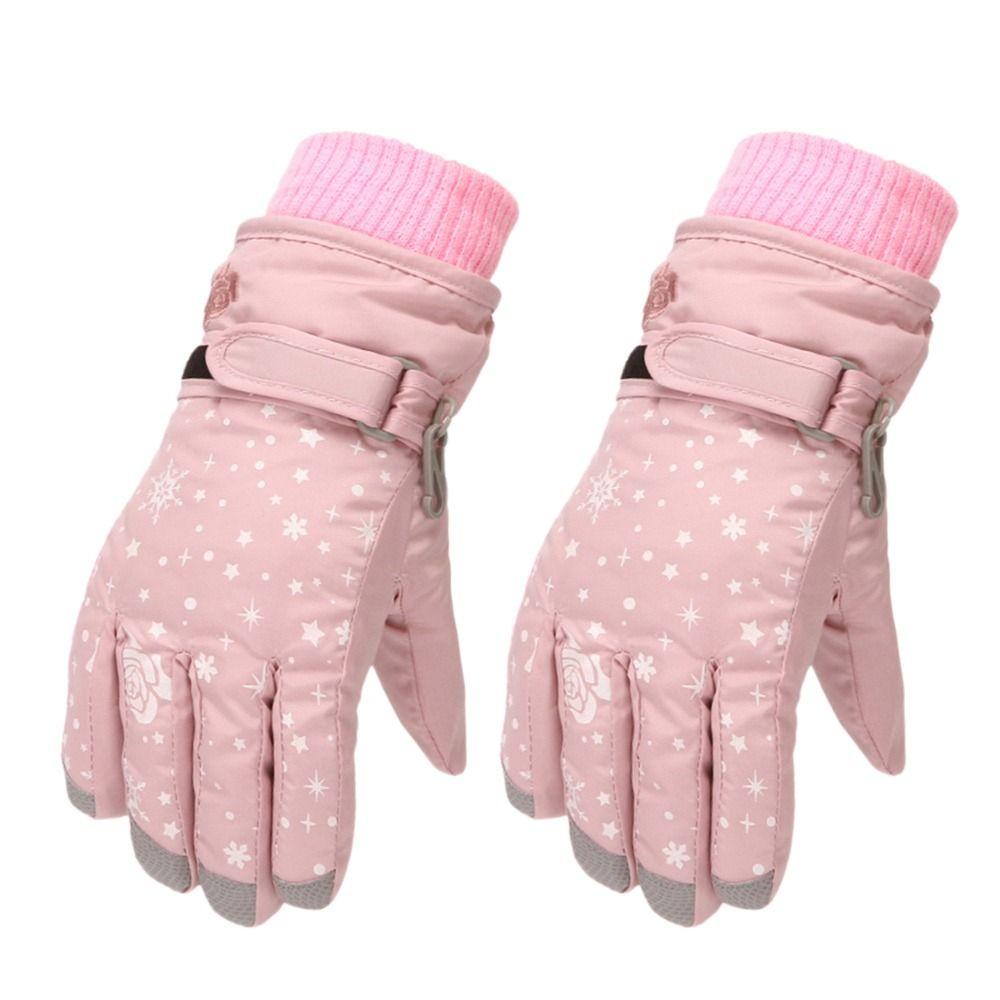 Snow Snowboard Waterproof Ski Kids Cycling Gloves Outdoor Sports Mittens Children Skiing Gloves