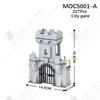 MOOXI MOC Средневековый Замок Городская Стена Башня Архитектура Военное Строительные Блоки Набор для Взрослых Кирпичи Сборка Детская Игрушка Подарок на День Рождения
