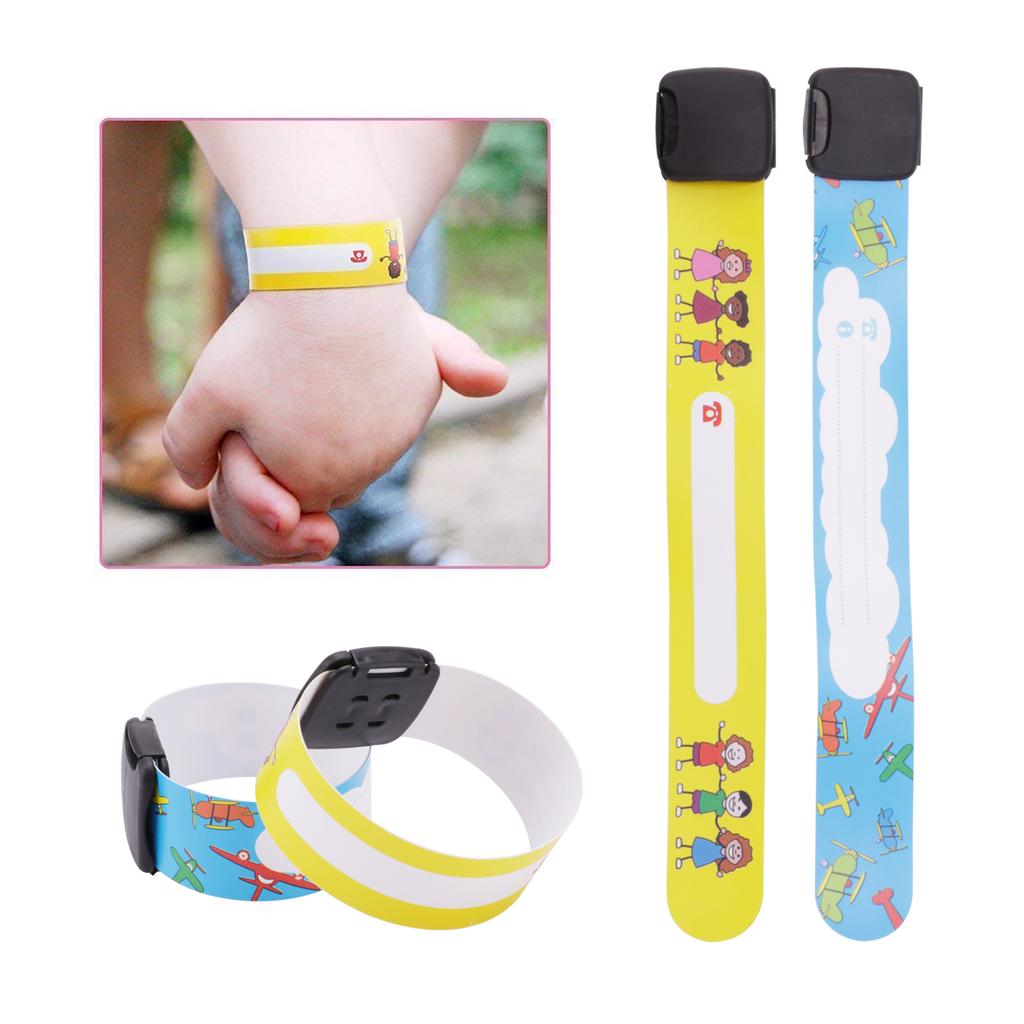 Bands for Kids 8/12 Pack Child Safety ID Wristband Emergency Bracelet Kids Strap