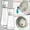 Refillable Glass Mouthwash Dispenser Portable Oil Pourer Bottle Oil Sprayer  Bathroom Counter