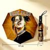 Billie Eilish Art 8 Ribs 3Fold Black Glue Uv Protection Umbrella Sun Protection Rainproof Compact Folding Umbrella For Travel Daily Use C923884