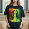 Футболка Bob Marley Размер L Zion Rootswear 1945 Графическая Rasta Reggae Черная Свободная