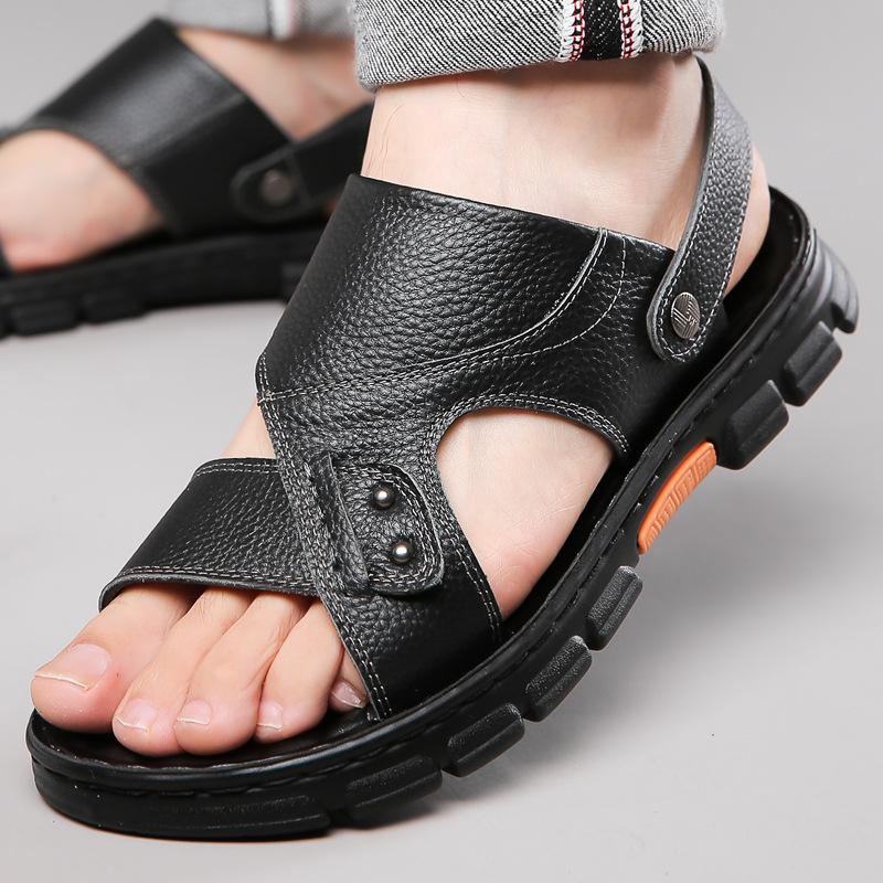 Мода 2024 Лето Новые Сандалии из коровьей кожи Женская Мода Повседневные Дизайнерские Дизайнерские Пляжные Туфли Мужская Верхняя Одежда Платформа Шлепанцы Обувь Мужская