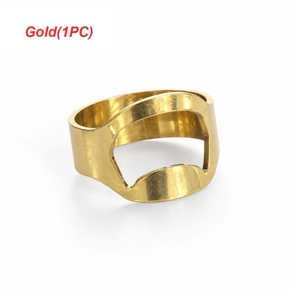 Unique Home & Living Stainless Steel Beer Bottles Opener Gadgets Kitchen Tool Finger Ring Openers