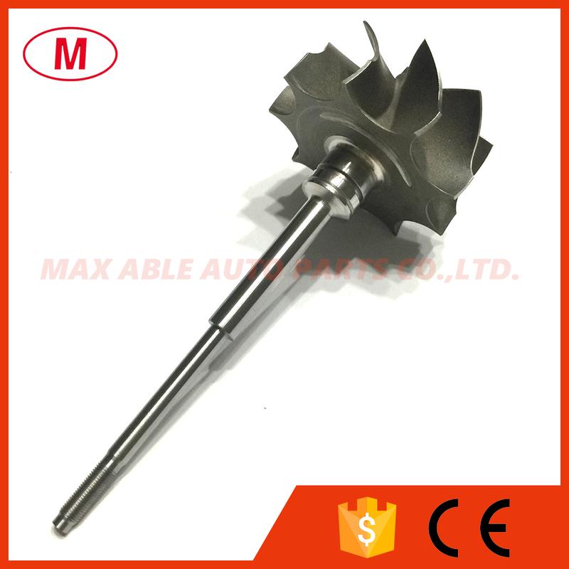 K04 46.47/52.00mm 9 blades Turbo Shaft/Turbocharger Shaft/Turbine Wheel/Turbine Shaft/for Cartridge/CHRA/Core
