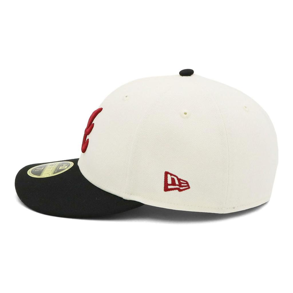 Кепка New Era LP 59FIFTY MLB Atlanta Braves ATL Белая с боковой Эксклюзивная и Также стильная уличная кепка с низким профилем и боковой Идеальная