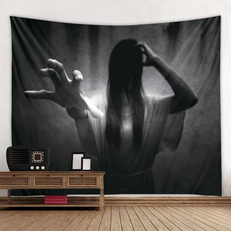 Домашний декор Хэллоуин Череп Тыква Гобелен Настенный Гобелен Сплетни Хиппи Колдовство Гобелен Украшение 230x180 см Tapiz