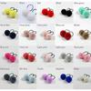 2Pcs Soft Furry Hair Ties Elastic Hair Bands Girls Hair Ring Fur Ball Hair Rope Rubber Band 5cm