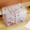 Trendy Large Capacity Transparent Jewelry Storage Box Women'S Multi-Layer Earrings Rings Necklace Box Home Drawer Style Jewelry Box Dustproof Drawer