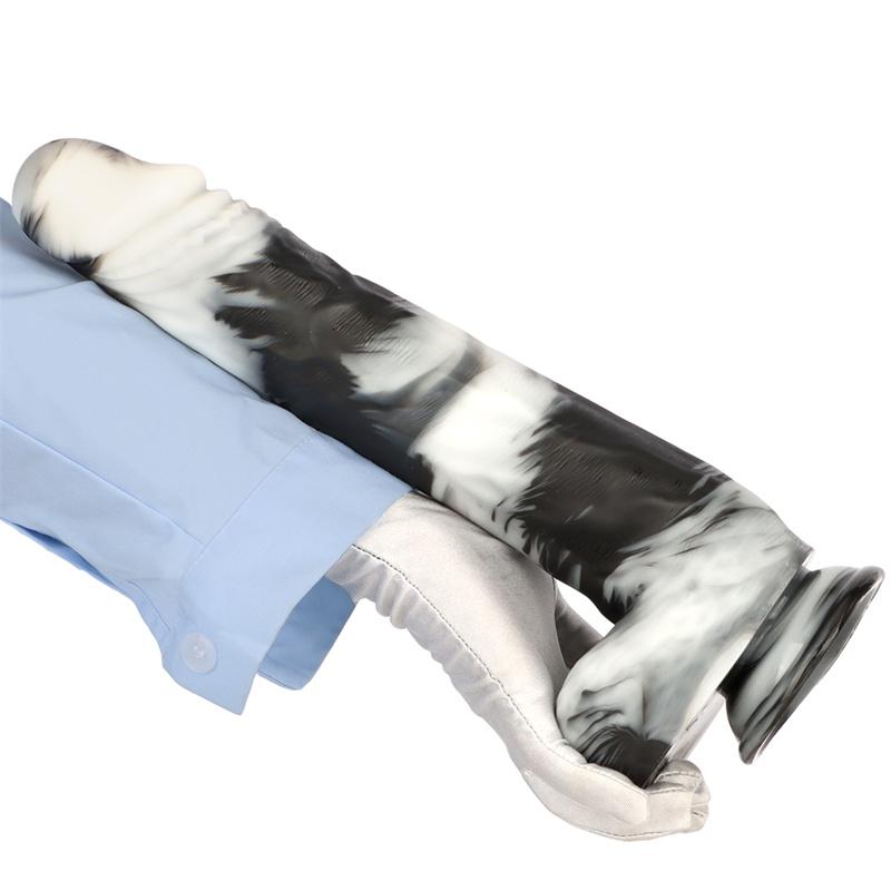 14 дюймов 5,7 см черно-белая смешанная цветовая гамма очень большая очень длинная толстая имитация большого дилдо анальная пробка игрушка