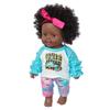 12 Inch Lovely Simulated Black Girl Doll African Baby Doll Kid   Toy Birthday Gift