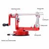 3-in-1 Stainless Steel Apple Peeler, Slicer, and Corer with Suction Cup (Vermilion)