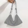 Bag Shiny Clutch Purse Handbag High Quality Silver Dacron Durable Rhinestone Purses For Women