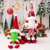 Plush Knitted Hat Full Beard Sitting Long-legged Desktop Faceless Dwarf Doll Ornament Party Supplies