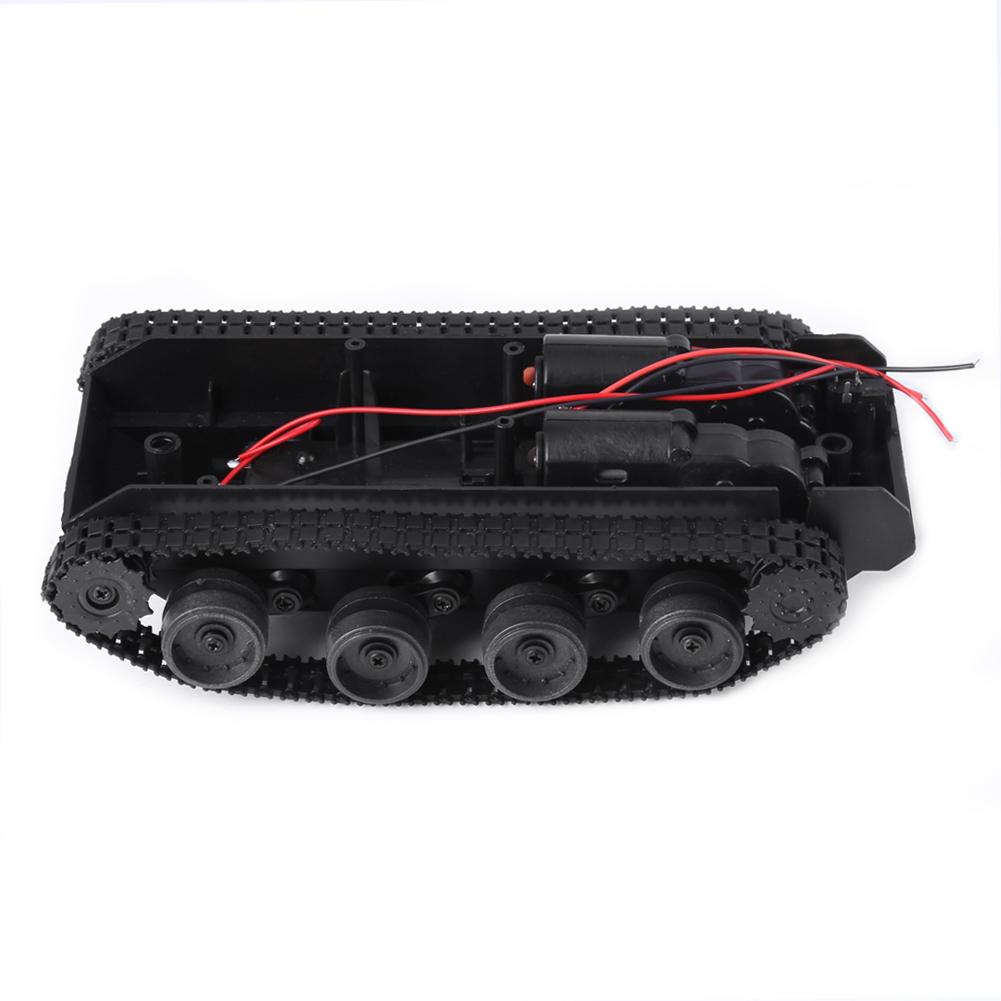 Lightweight Shock Absorbed Plastic Tank Chassis DIY Kit with 130 Motor 3V 7V