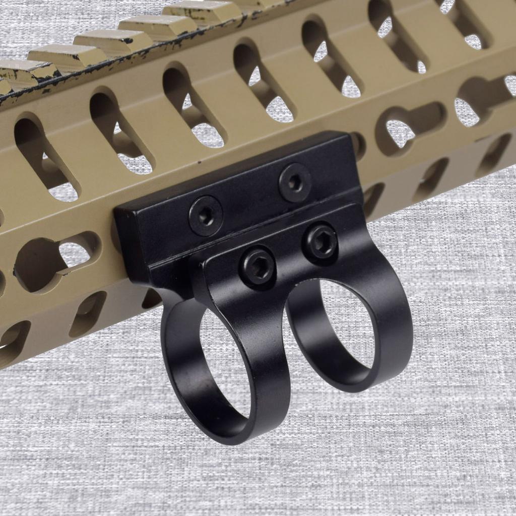 Тактический Смещенный Кронштейн для Фонарика 25.4 мм M-LOK KEYMOD Рельса 45 Градусов Прицел Охота Аксессуары для Airsoft