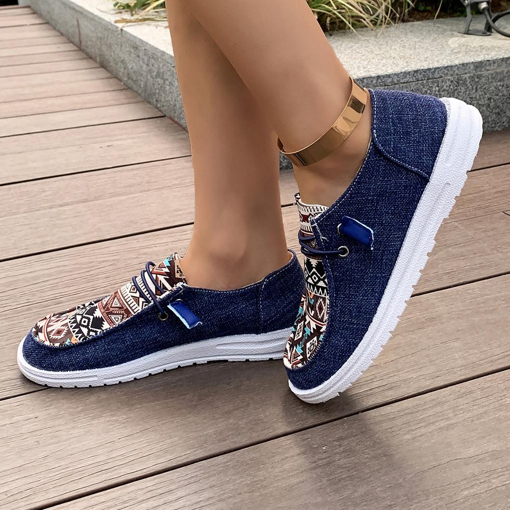 2025 Canvas Loafers Women's Shoes Flat Casual Shoes Women's Cloth Shoes
