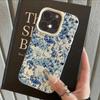 Сине-белый фарфоровый цветочный дизайн Чехол для телефона для iPhone 17 Pro 16 15 14 Plus 13 12 11 Pro Max 16E 17Air X XR XS Max Чехол