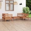 Day and Night - Day and Night Garden Furniture Set 5 Pieces Solid Pine Wood Honey Brown