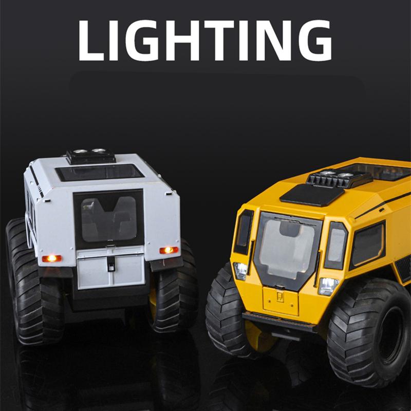 1:24 Sherp Alloy Модель Грузовика Квадроцикла Литьевой Металл Внедорожные Транспортные Средства Модель Автомобиля Звук и Свет Имитация Детская Игрушка Подарок