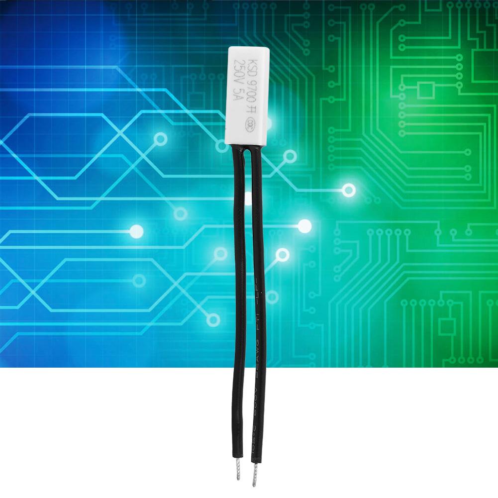 10pcs KSD9700 Normally Open Temperature Control Switch Thermal Protector Plastic Probe40 celsius