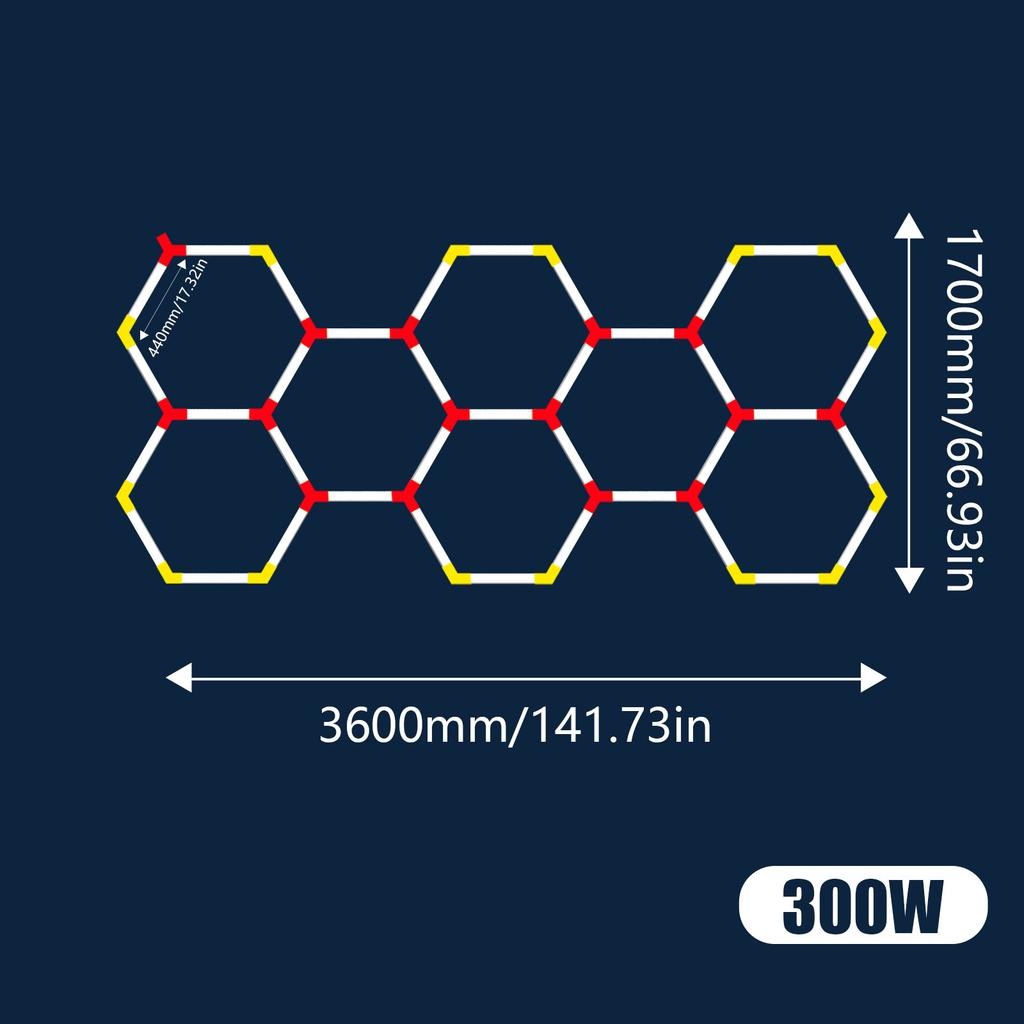 Офисный сверхбольшой светодиодный светильник для мастерской 6500K Потолочный светильник для гаража Светильник для магазина для детейлинга автомобилей Спортзала Супермаркета Выставочного зала d