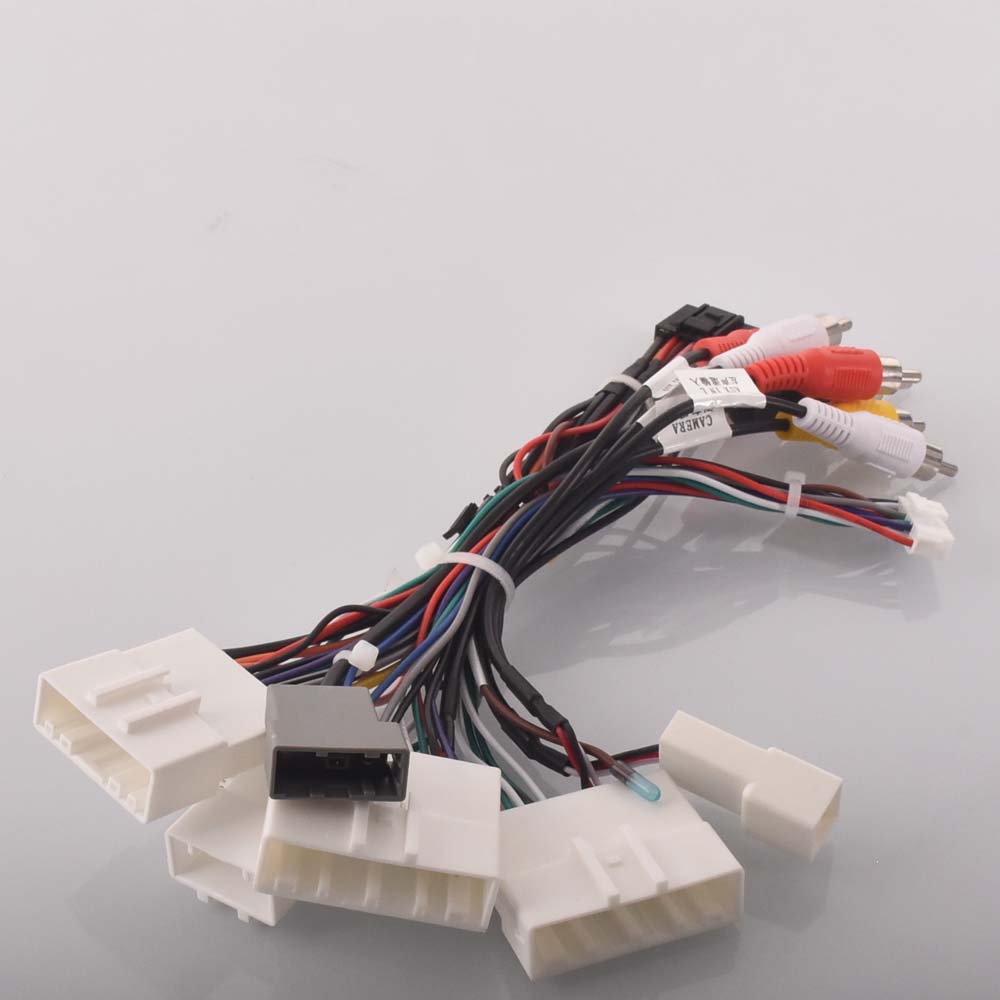 Автомагнитола Стерео Жгут Проводов Кабель Адаптер Android 16pin Для Nissan Murano Qashqai j10 j11 X trail Tiida