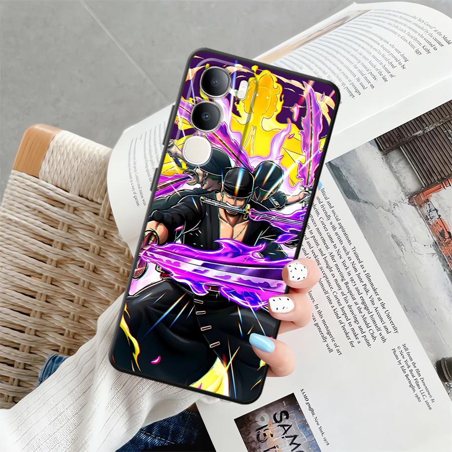 Чехол для телефона One Piece Зоро для Vivo Y71 Y91 Y51S Y78 Y53S V25 V30 Y50 Y95 Y75 Y81 Y52S Y93 V21E V23 V29 V27