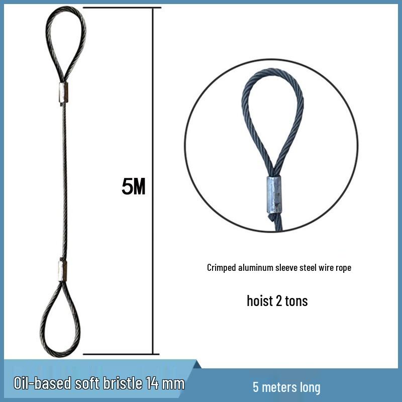 Wanzun Oily Steel Wire Rope Lifting Sling