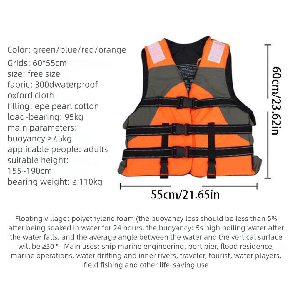 Safety Straps Adults Life Jacket Waterproof Water Sport Vest Aid Safety Jacket Surfing