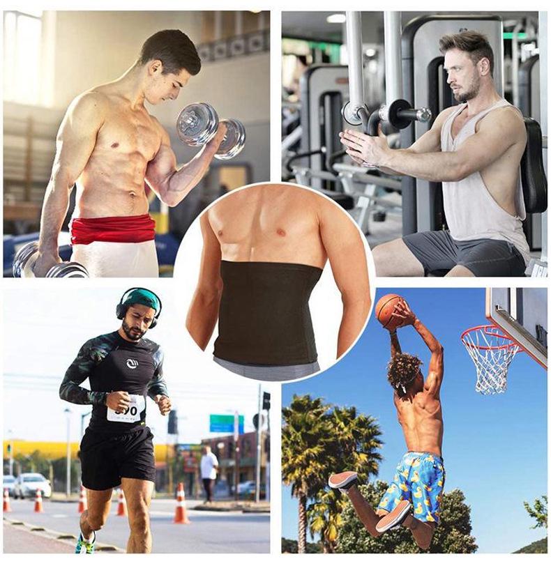 Силиконовый антискользящий пояс для тренировки талии: Синий пояс для похудения живота для йоги и пояс для формирования тела