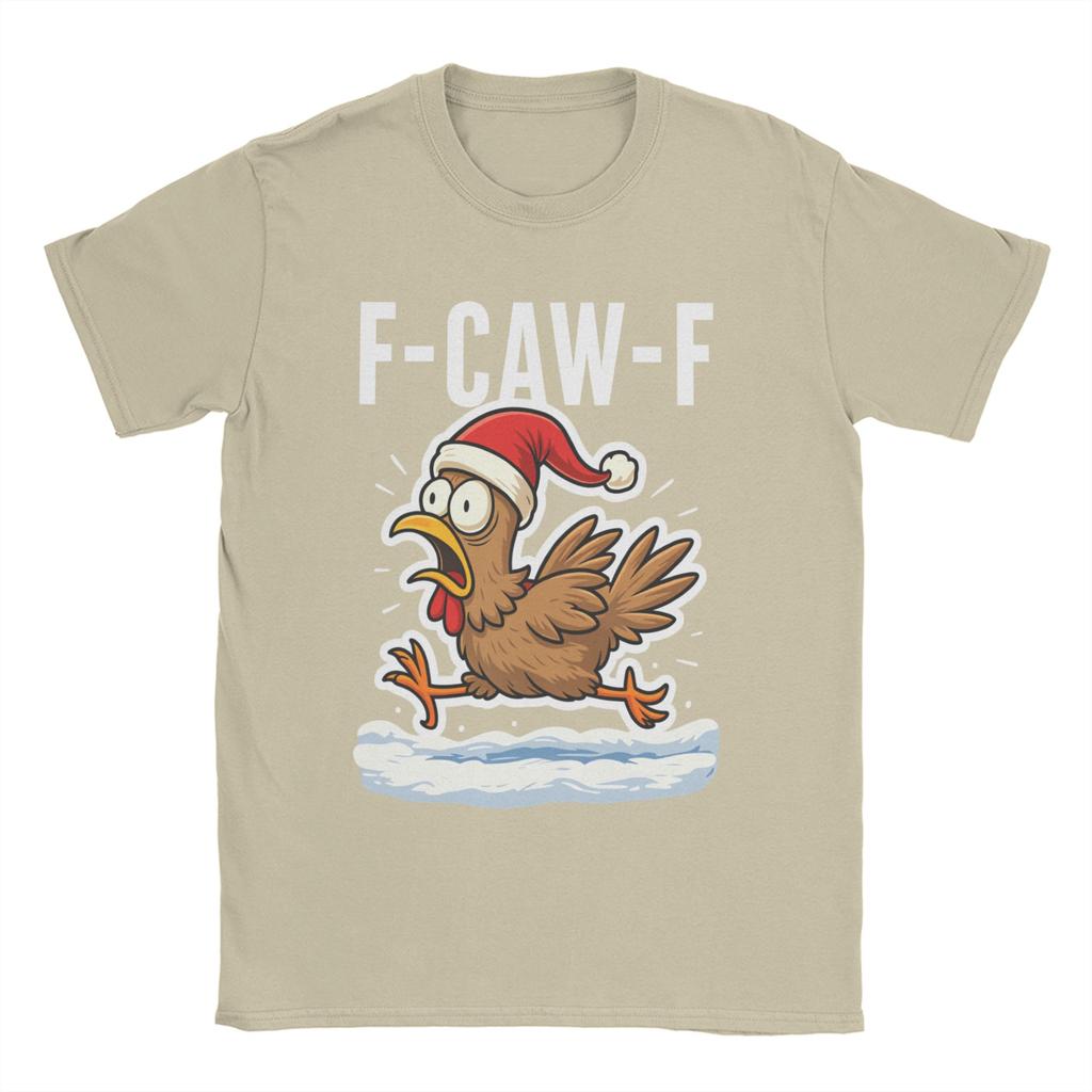 Потрясающая футболка с петухом F Caw F, забавная птица Fcawf, курица, мужская, с круглым вырезом, хлопковая, с коротким рукавом, идея для подарка, одежда