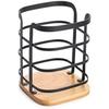 Cutlery Organizer - DKD Home Decor - Standard - Bamboo - Steel - Black