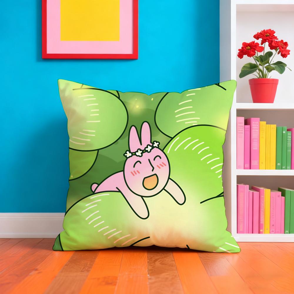 My Friend Rrabbit Anime Film Pillow Case Pillow Case Plush Fabric Soft Double Sided Print Home Sofa High Quality Cushion