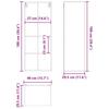 Hanging Cabinet Grey Sonoma 40 x 29.5 x 100 cm Particleboard