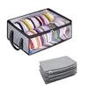 Large Capacity Baseball Cap Storage Box Collapsible Closet Organizer Case Cap Storage Bag Shoes
