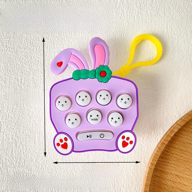 Cross-Border Mini Whack-a-Mole Game: Children's Decompression Toy, Educational Fun Keychain, Push-Button.