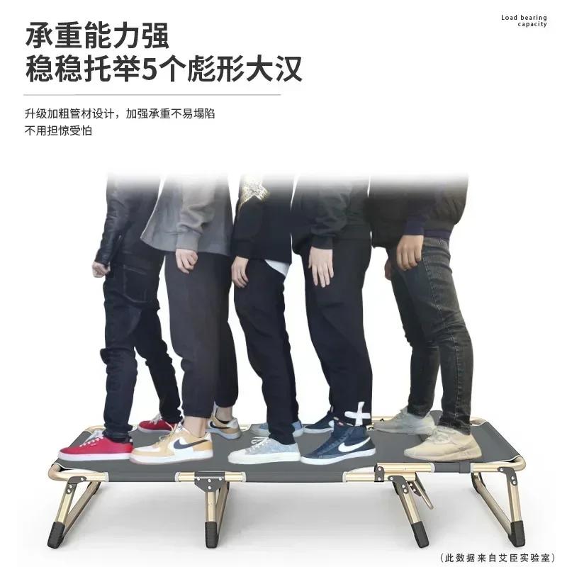 Односпальные складные кровати Спальня Общежитие Офис Удобная мебель для проживания Вилла Портативная кровать Отдых на открытом воздухе Путешествия Кемпинг Раскладушка