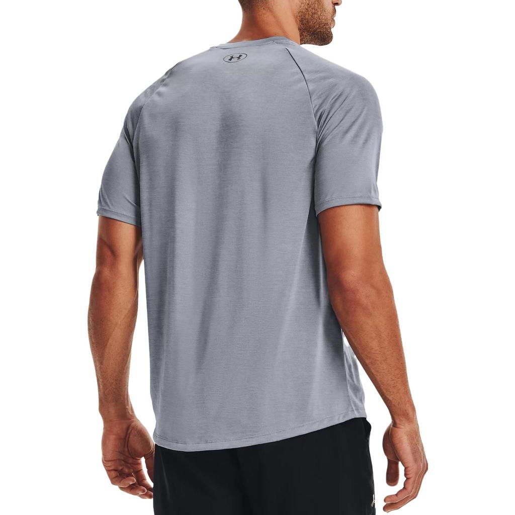 Under Armour Однотонная футболка с коротким рукавом и логотипом бренда, мужские топы, серые 1328190-035
