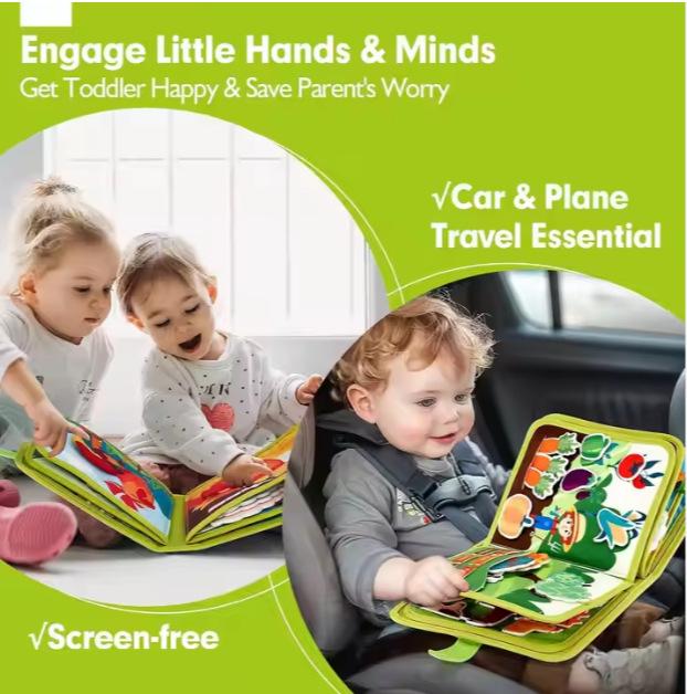 Ферма животных Фетровая книжка-история: Книжка для раннего развития малыша