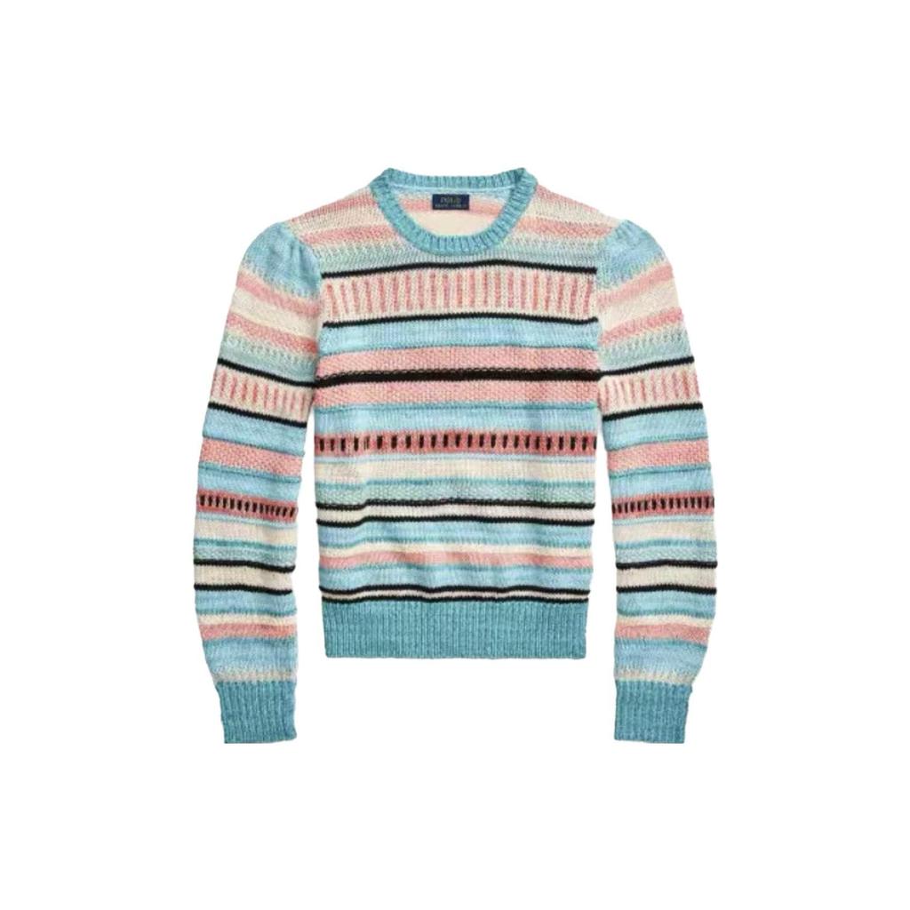 Polo Ralph Lauren Color Block Striped Knit Sweater Women Sweater Multicolor 211877340-001