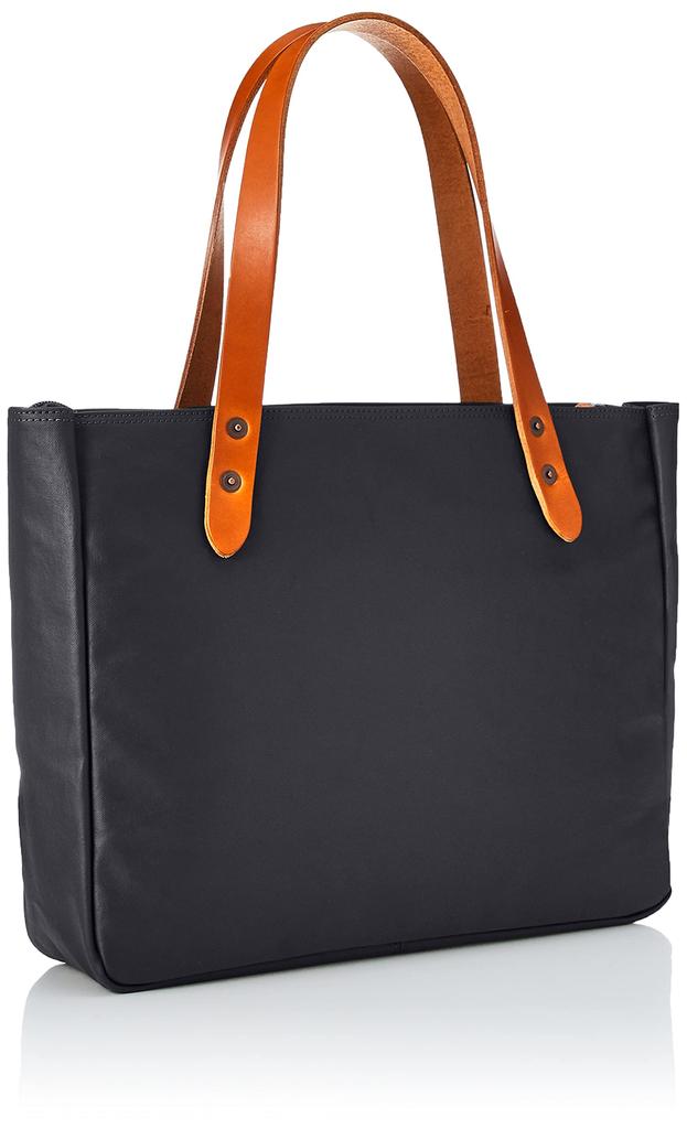 Горизонтальная сумка-тоут с верхней молнией Toyooka Bag Original Fabric Canvas PVC Tochigi Leather COMMUTE Navy [Vermouth]