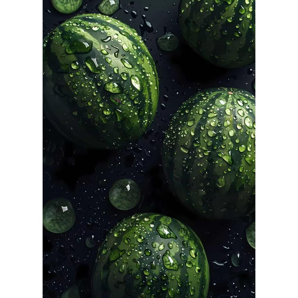 Modern Food Fresh Fruit Watermelon Mango Apple Orange Photography Art Poster Canvas s Wall Art Pictures Home Decor