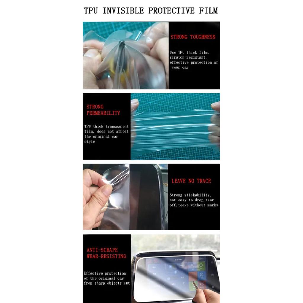 For XPENG X9 2025 Panel Dashboard Navigation Automotive Interior Protective Film TPU Anti-Scratch