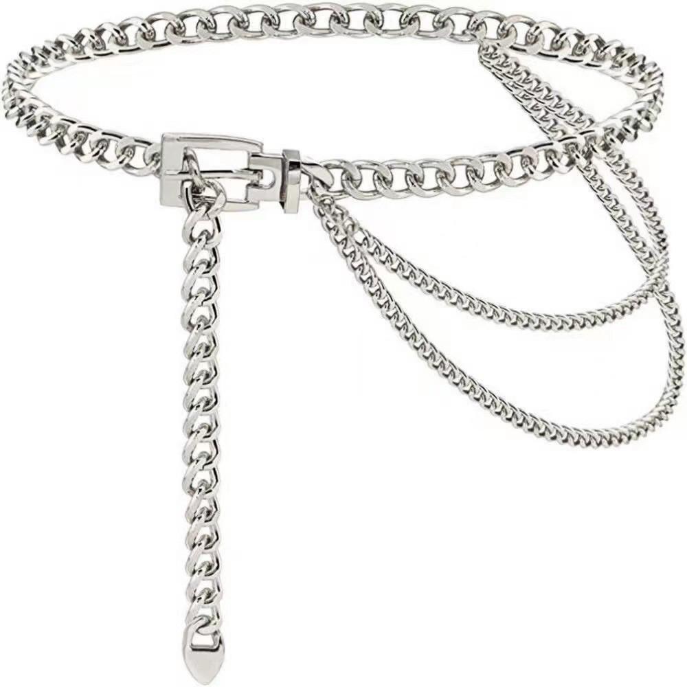 Women's Fashion Multi-Layered Metal Waist and Body Chain